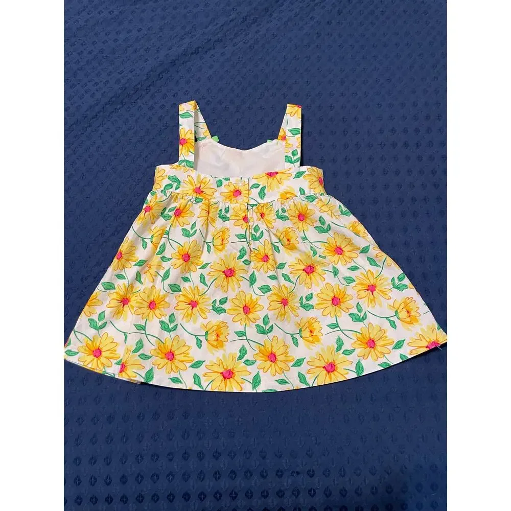Bonnie Jean Floral Dress 3/3T girls toddler sunflowers